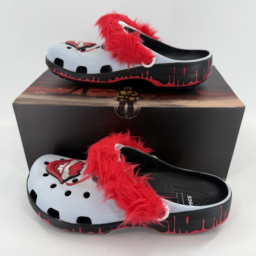 Crocs IT Chapter 2 Pennywise Face Classic Clogs Adult Men's Size 10 New With Box